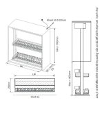 Giá bát đĩa Garis nâng hạ điện GL06.7XV - Ảnh 3