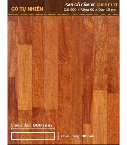 Sàn Gỗ Căm Xe 3K 15mm