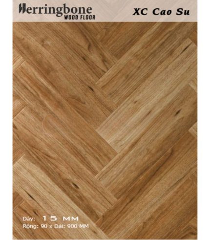 Sàn Gỗ Cao Su Xương Cá 15mm XC 90x900