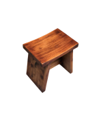 Đôn Saddle Ash Yên Ngựa Walnut Đậm