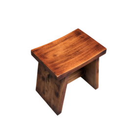 Đôn Saddle Ash Yên Ngựa Walnut Đậm