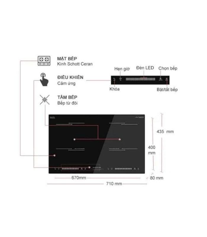 Bếp từ đôi Junger ID-39