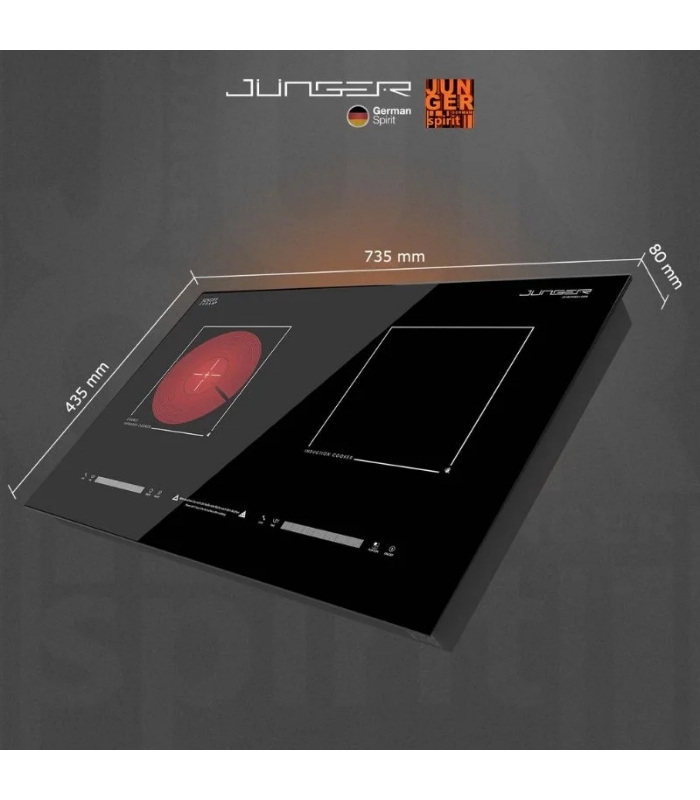 Bếp từ kết hợp hồng ngoại Junger MTD-18 lắp âm