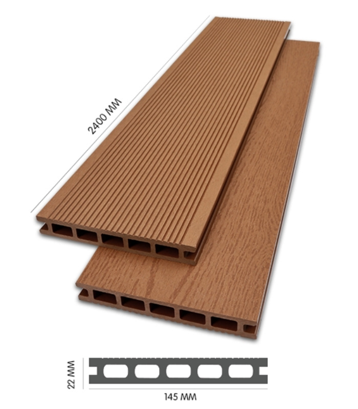 Gỗ Nhựa Ngoài Trời EX145x22-Cacao