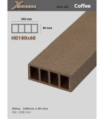 Gỗ Nhựa Ngoài Trời EXWood HD180x60 Coffee - Ảnh 2