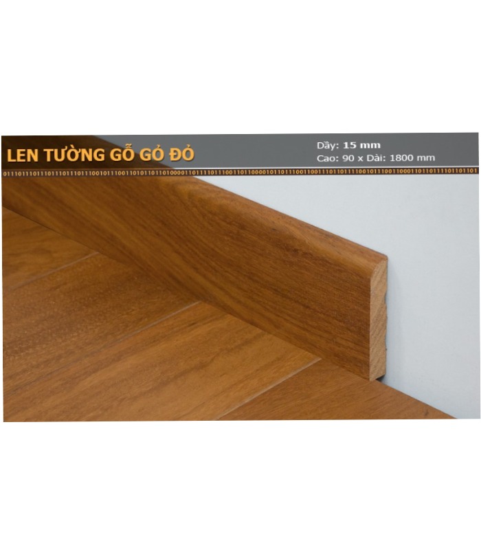 Len Tường Gỗ Gõ Đỏ