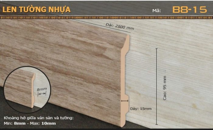 Len Tường Nhựa B8-15