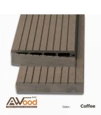 Nắp Chụp Đầu Gỗ Nhựa AWood Màu Cà Phê