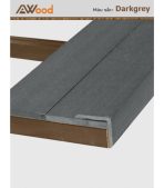 Nẹp V Gỗ Nhựa Ngoài Trời AWood AV48x48 Darkgrey
