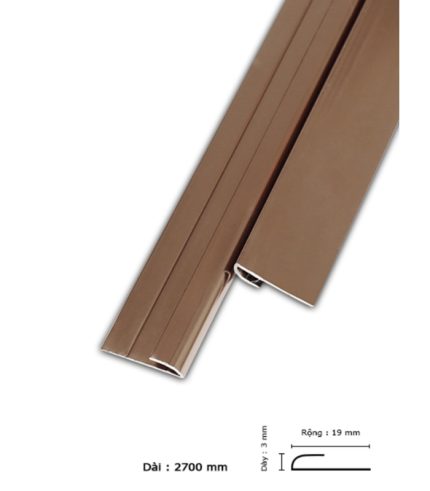 Nẹp Nhôm PC-1 Rose Gold-3mm