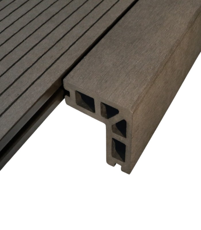 Nẹp V Viền Sàn Gỗ Ngoài Trời AWood SA60x25 Coffee