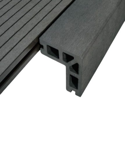 Nẹp V Viền Sàn Gỗ Ngoài Trời AWood SA60x25 Dark Grey