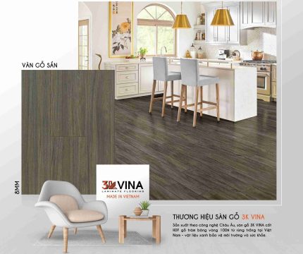 Sàn Gỗ 3K VINA 8mm V8881