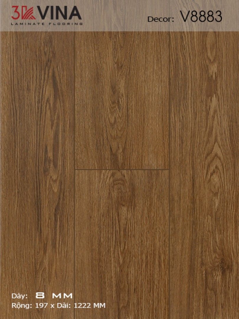 Sàn Gỗ 3K VINA 8mm V8883