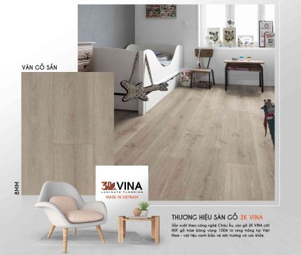 Sàn Gỗ 3K VINA 8mm V8885