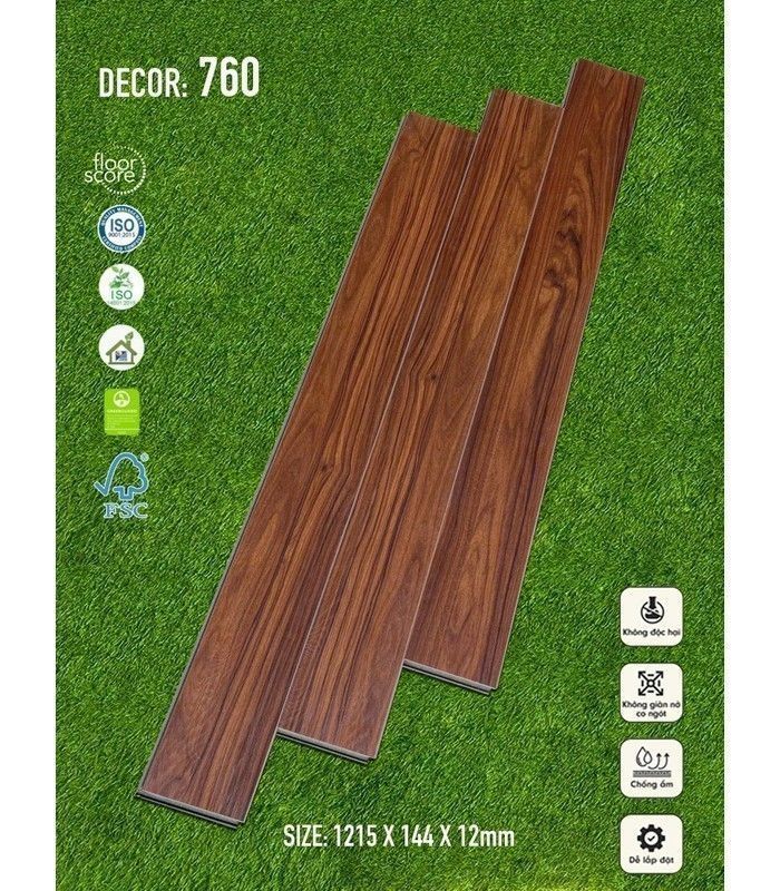 Sàn Gỗ Dollar 12mm 760