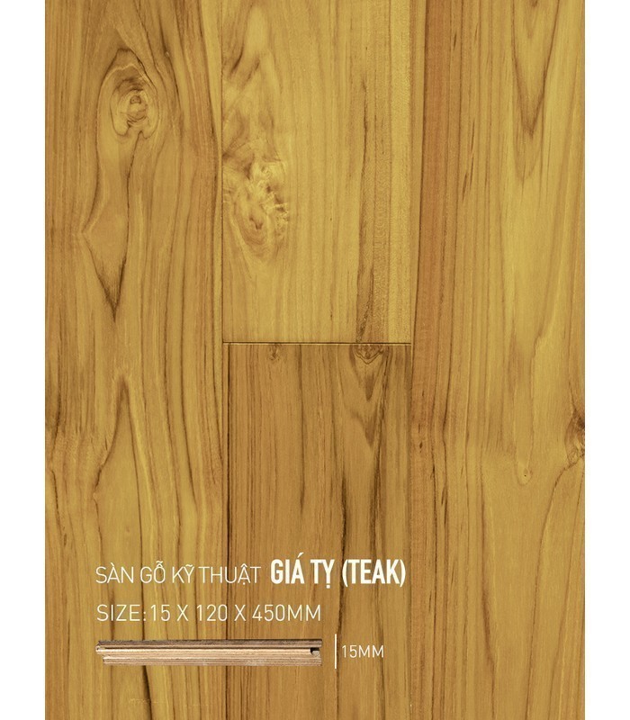 Sàn Gỗ Giá Tỵ Engineered 15mm SGGTE 120x450