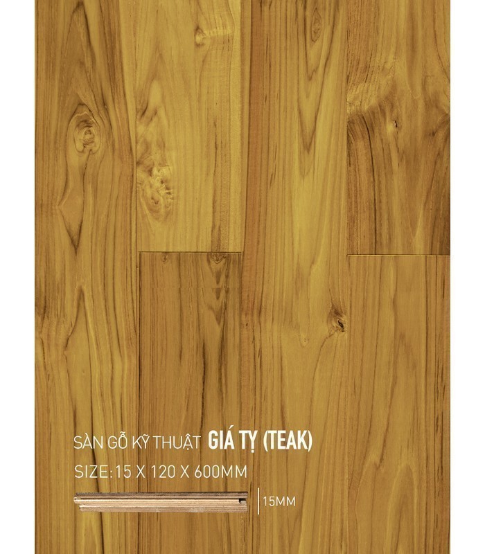 Sàn Gỗ Giá Tỵ Engineered 15mm SGGTE 120x600
