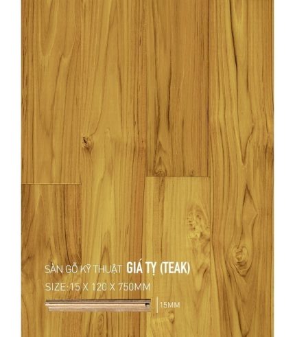 Sàn Gỗ Giá Tỵ Engineered 15mm SGGTE 120x750