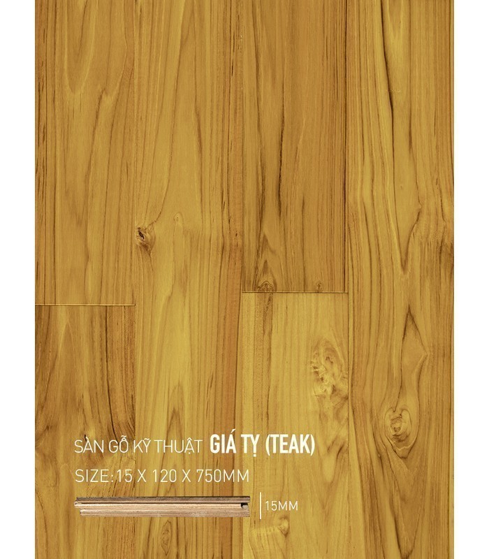 Sàn Gỗ Giá Tỵ Engineered 15mm SGGTE 120x750