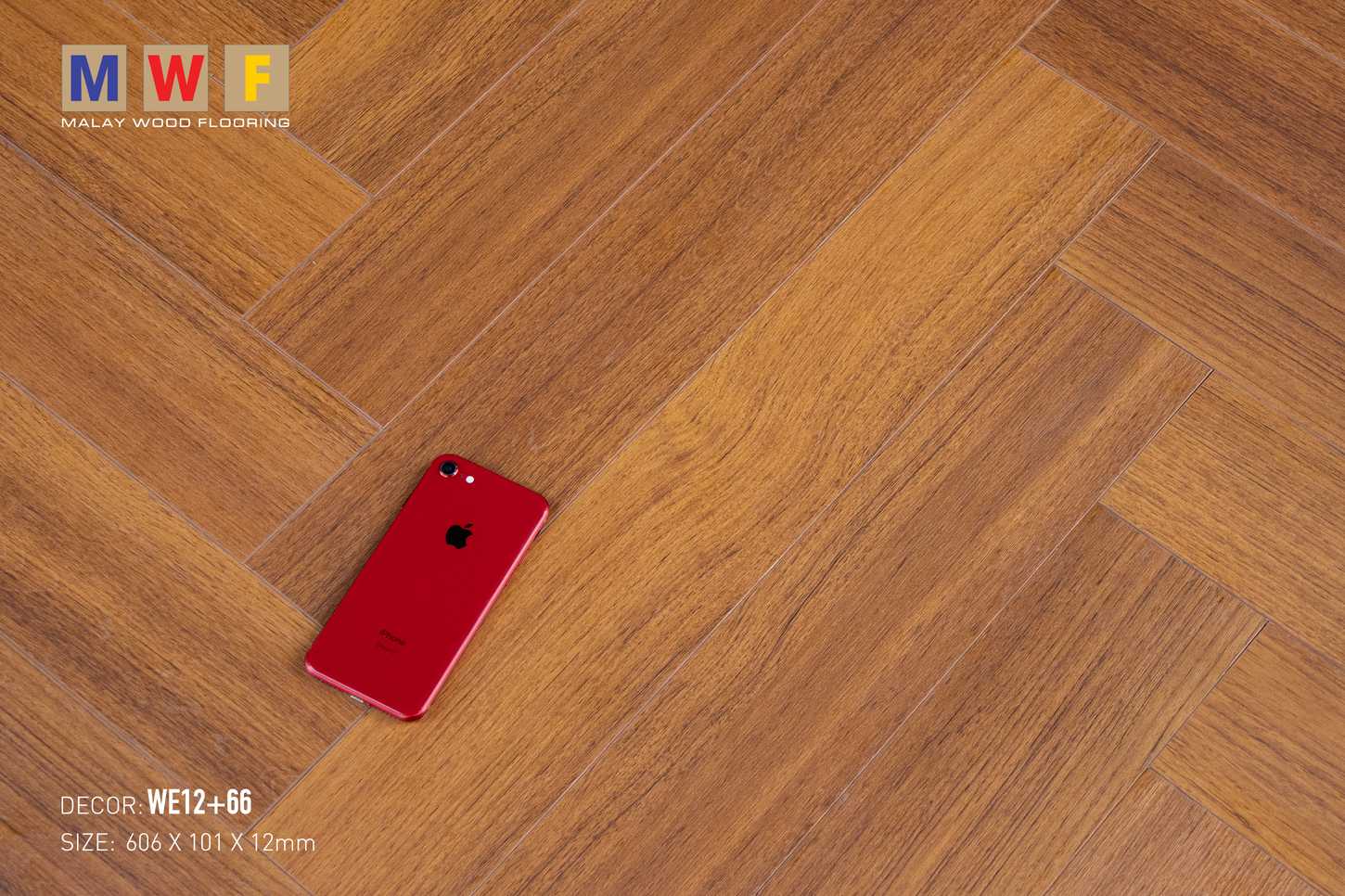Sàn Gỗ Malay Wood 12mm WE12+66