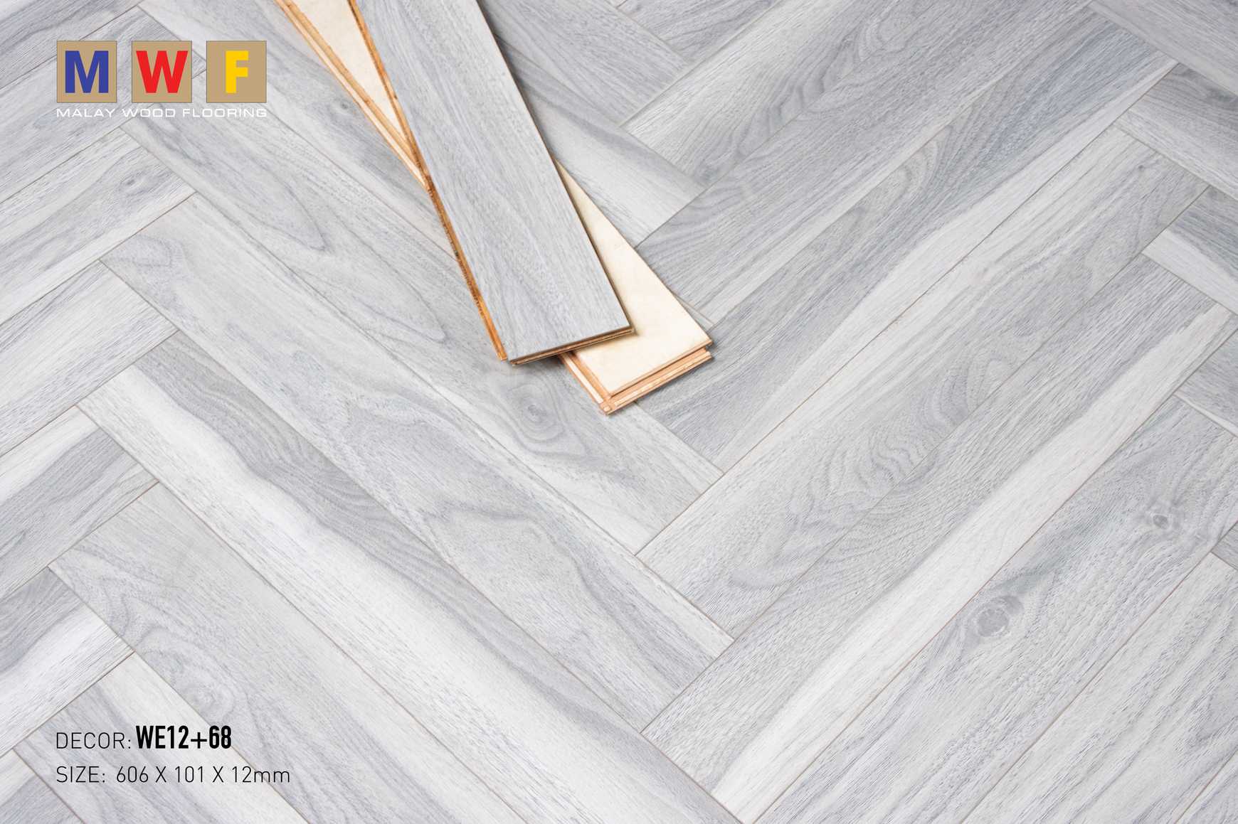 Sàn Gỗ Malay Wood 12mm WE12+68