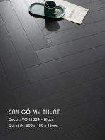 Sàn Gỗ Mỹ Thuật Black 15mm VQH1004