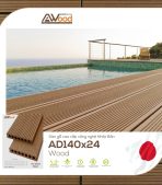 Sàn Gỗ Ngoài Trời AWood AD140x24 Wood