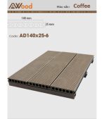 Sàn Gỗ Ngoài Trời AWood AD140x25-6 Coffee