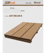 Sàn Gỗ Ngoài Trời AWood AD140x25-6 Wood