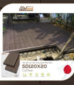 Sàn Gỗ Ngoài Trời AWood ASD120x20 Coffee