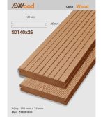 Sàn Gỗ Ngoài Trời AWood ASD140x25 Wood