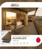 Sàn Gỗ Ngoài Trời AWood AU140x23 Teak B