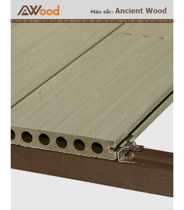 Sàn Gỗ Ngoài Trời AWood AU140x23 Teak M