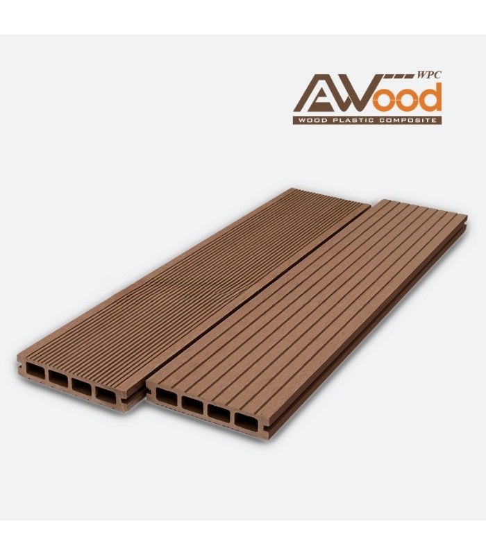 Sàn Gỗ Ngoài Trời AWood HD135x25 Brown