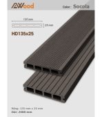 Sàn Gỗ Ngoài Trời AWood HD135x25 Socola