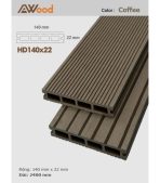 Sàn Gỗ Ngoài Trời AWood HD140x22 Coffee