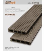 Sàn Gỗ Ngoài Trời AWood HD140x25-4 Coffee