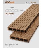 Sàn Gỗ Ngoài Trời AWood HD140x25-4 Wood
