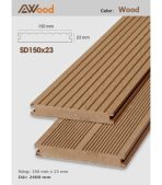 Sàn Gỗ Ngoài Trời AWood SD150x23 Wood