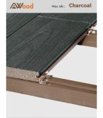 Sàn Gỗ Ngoài Trời AWood SU140x23 Charcoal