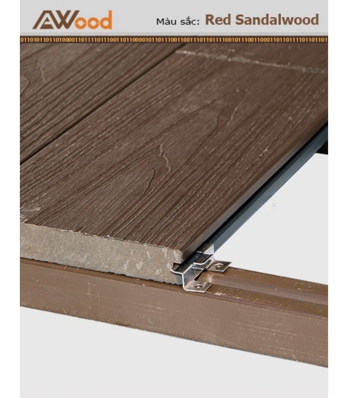 Sàn Gỗ Ngoài Trời AWood SU140x23 Sandalwood