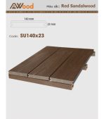 Sàn Gỗ Ngoài Trời AWood SU140x23 Sandalwood