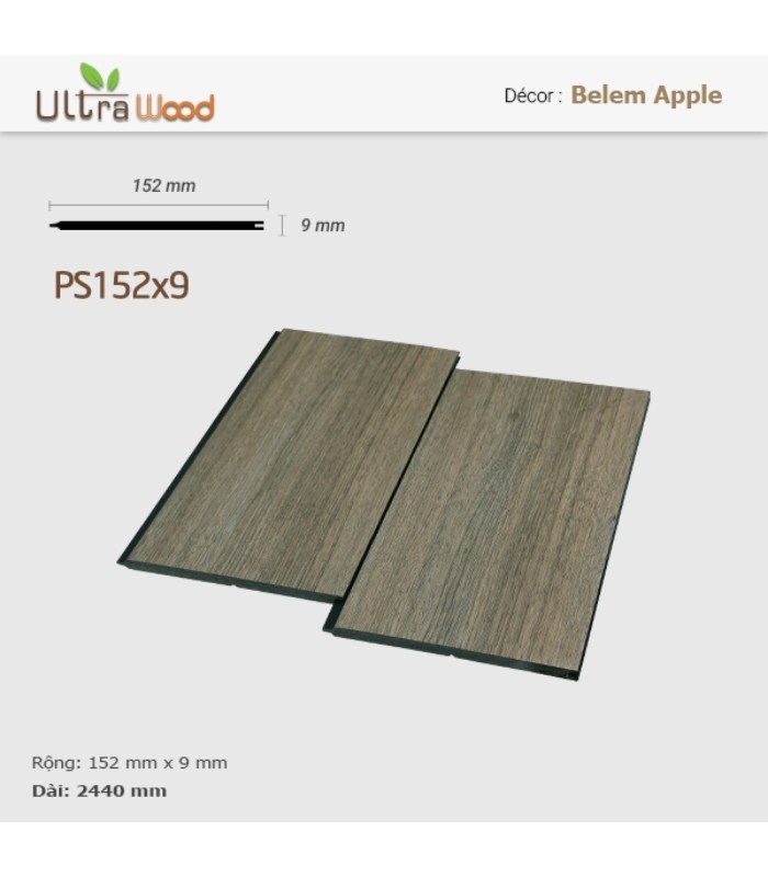 Sàn Gỗ Ngoài Trời Ultra Wood PS152x9 Belem Apple