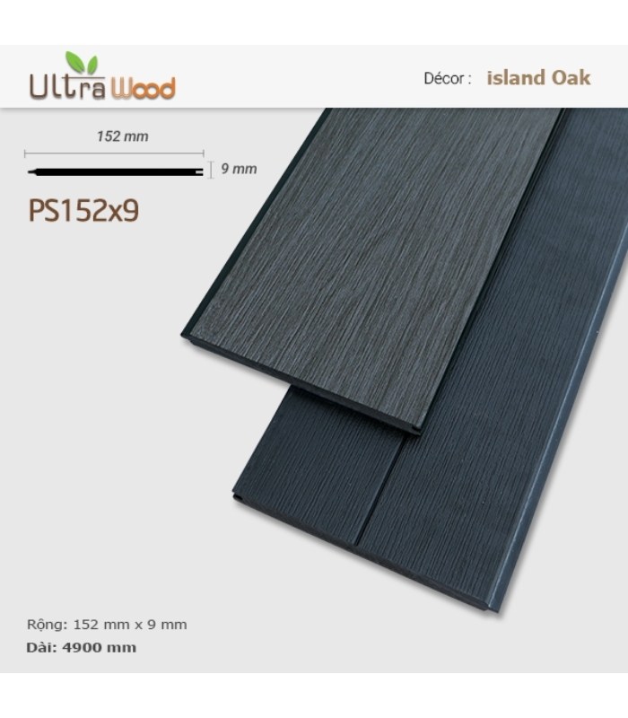 Sàn Gỗ Ngoài Trời Ultra Wood PS152x9 island Oak