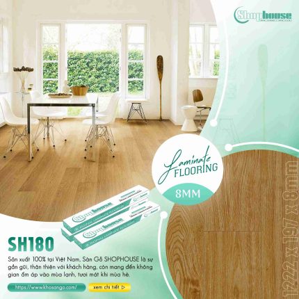 Sàn Gỗ ShopHouse 8mm SH180