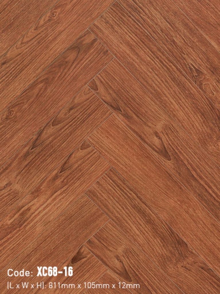 Sàn Gỗ Xương Cá 3K VINA 12mm XC68-16