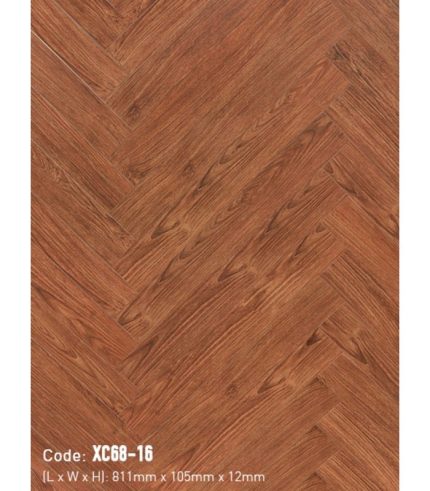 Sàn Gỗ Xương Cá 3K VINA 12mm XC68-16