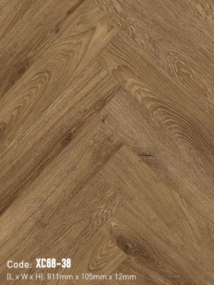 Sàn Gỗ Xương Cá 3K VINA 12mm XC68-38