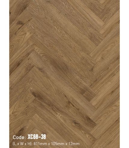 Sàn Gỗ Xương Cá 3K VINA 12mm XC68-38